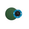 Continental Abrasives 2" 36 Grit Green Zirconia with Grinding Aid  Cloth Reinforced Quick Change Style Disc Q-ZG2036